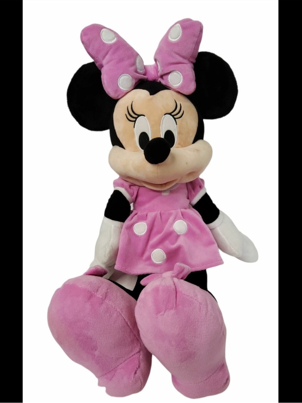 Disney Pink and White Plush Toy mini mouse brand new with tag large